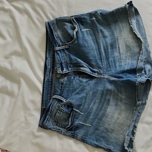 High rise levis shorts